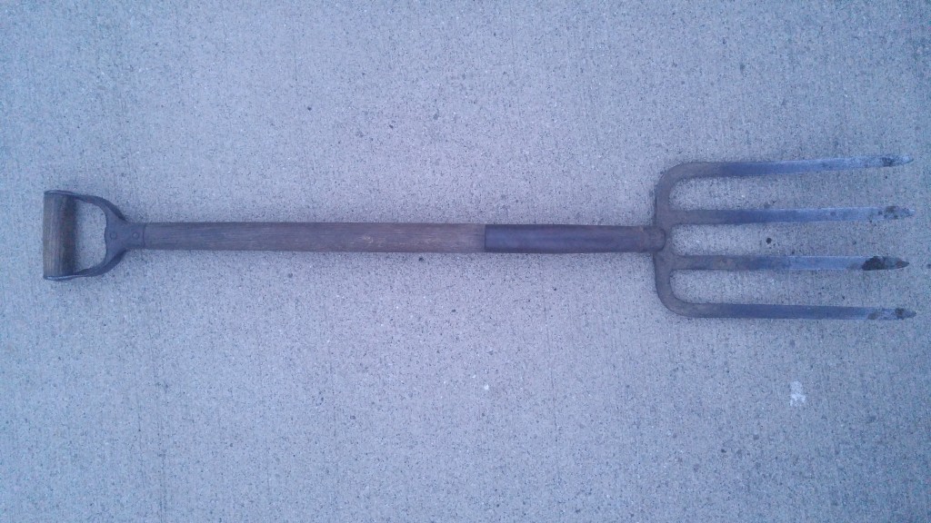 A sturdy garden fork is an essential tool for double digging and general garden work.